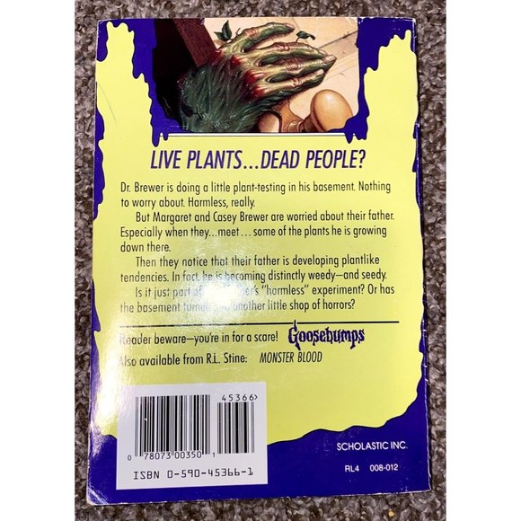 Goosebumps R.L. Stine Stay Out Of The Basement Horror Chapter Book #2 1992 - Picture 2 of 3